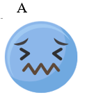 Chọn một biểu tượng diễn đạt cảm xúc của các con vật trong ảnh sau.   (ảnh 3)