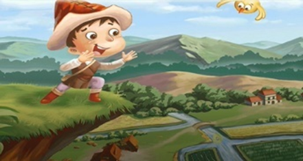 Hình ảnh dưới đây phù hợp với nội dung nào trong câu chuyện “Chú bé chăn cừu”:    (ảnh 1)