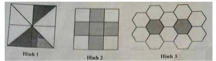 Viết phân số chỉ phần đã tô màu ở mỗi hình dưới đây rồi chỉ ra phân số lớn nhất (ảnh 1)