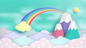A rainbow over clouds and mountains
AI-generated content may be incorrect.