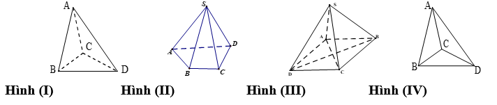 Những hình nào có thể là hình biểu diễn của một hình chóp tứ gác? (ảnh 1)