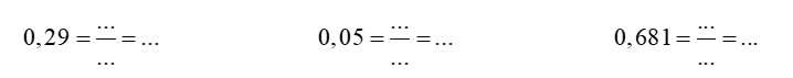 a) Viết các phân số sau dưới dạng tỉ số phần trăm: b) Viết các phân số sau dưới dạng tỉ số phần trăm: (ảnh 2)