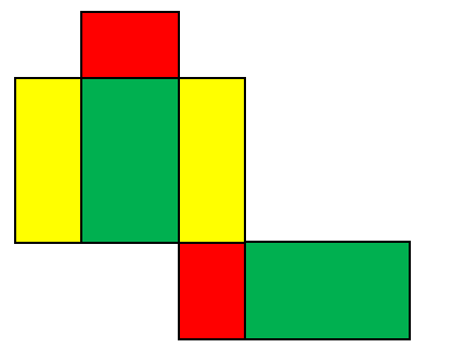 a) Em hãy cho biết hình bên là hình khai triển của hình trụ, hình lập phương hay hình hộp chữ nhật? (ảnh 2)