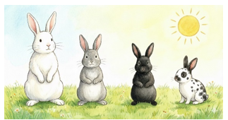 Xác định số ngày tuổi của bốn chú Thỏ. Biết bốn chú Thỏ có số ngày tuổi lần lượt (ảnh 1)