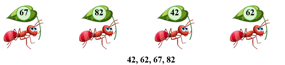 Sắp xếp các số theo thứ tự từ lớn đến bé: (ảnh 2)