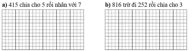 Viết các biểu thức sau, rồi tính giá trị của các biểu thức đó: (ảnh 1)