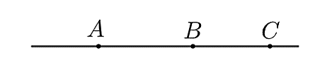 Cho ba điểm A,B,C thẳng hàng và B nằm giữa A và C Khi đó: (ảnh 1)
