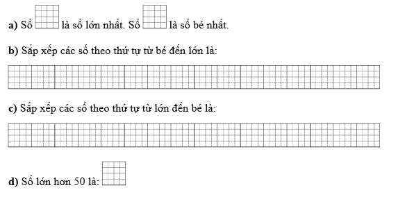 Điền số thích hợp vào ô trống. Cho các số: 74; 16; 9; 34; 56; 90. (ảnh 1)