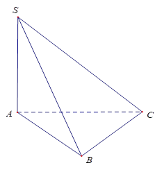 Cho hình chóp S.ABC có SA vuông góc (ABC); tam giác ABC đều cạnh a và SA = a (tham khảo hình vẽ bên). Tìm góc giữa đường thẳng SC và mặt phẳng (ABC). (ảnh 1)