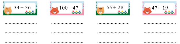 Đặt tính rồi tính: (ảnh 1)