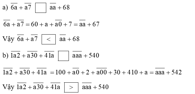 Điền dấu (>; =; <) thích hợp vào ô trống: (ảnh 2)
