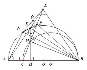 Cho đoạn thẳng \(AB\) và \(C\)là điểm nằm trên đoạn \(AB\) sao cho \(BC > AC\). (ảnh 1)