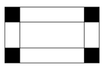 Một tấm sắt hình chữ nhật có chu vi là 96 \(cm\). Người ta cắt ở mỗi góc tấm sắt một hình vuông cạnh là 4 cm. (ảnh 1)