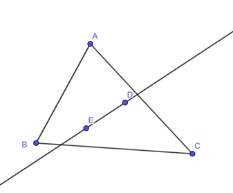 Trên mặt phẳng có \[5\] điểm tùy ý, trong đó không có ba điểm nào thẳng hàng. Chứng minh tồn tại  (ảnh 1)
