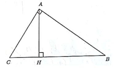 Cho tam giác \[ABC\] vuông tại \[A\] có đường cao \[AH\]. Biết (ảnh 1)