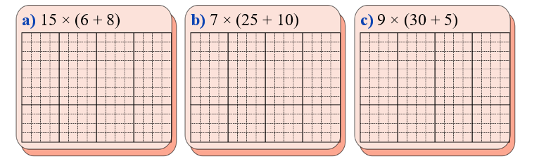 Tính theo tính chất phân phối của phép nhân đối với phép cộng: (ảnh 1)