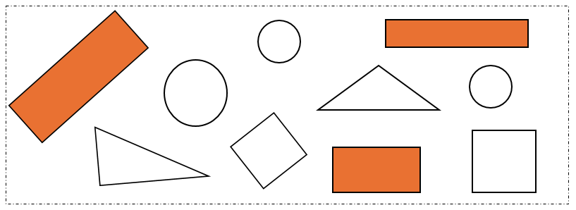 Em hãy tô màu vào những hình chữ nhật: (ảnh 2)