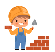 Người ta xếp các viên gạch khối hộp chữ nhật  để xây tường. Mỗi hàng xây hết 21 viên gạch. (ảnh 1)