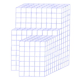 Em hãy tính số hình lập phương nhỏ được sử dụng để ghép thành hình bên: (ảnh 1)