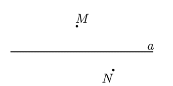Cho hình vẽ: Qua điểm \(N\) vẽ đường thẳng \(b\) song song với đường thẳng (ảnh 1)