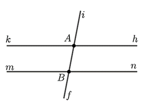 Cho điểm (A) không thuộc đường thẳng (mn.) Qua (A) vẽ đường thẳng (hk) song song với (ảnh 1)