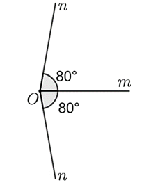 Cho tia \(Om.\) Vẽ tia \(On\) sao cho \(\widehat {mOn} = 80^\circ .\) Vẽ được tất cả bao nhiêu tia \(On?\) (ảnh 1)