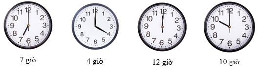 Vẽ kim giờ, kim phút trên đồng hồ cho phù hợp: (ảnh 1)