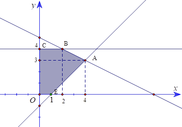 Với (x;y) là nghiệm của hệ bất phương trình trên, giá trị lớn nhất của biểu thức F(x,y) = 5x + 2y bằng bao nhiêu? (ảnh 1)