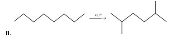 Phương trình phản ứng reforming nào sau đây không đúng? (ảnh 4)