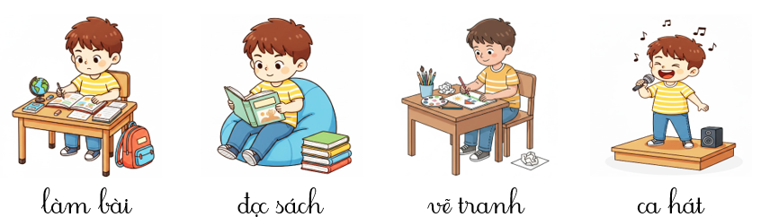 a) Kể tên những hoạt động trong tranh dưới đây. (ảnh 2)