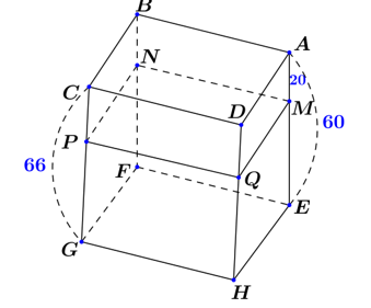 Bác An có một kệ gỗ để vật dụng gia đình gồm 2 tầng song song nhau (ảnh 2)