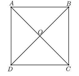 Cho hình vuông \(ABCD\) có \(O\) là giao điểm của hai đường chéo. Hỏi số góc bẹt đỉnh (ảnh 1)