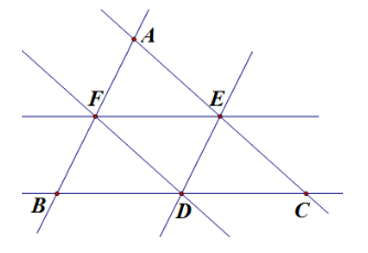 Cho hình vẽ sau: Khi đó, a) Có hai đường thẳng cùng đi qua điểm \(A.\) (ảnh 1)
