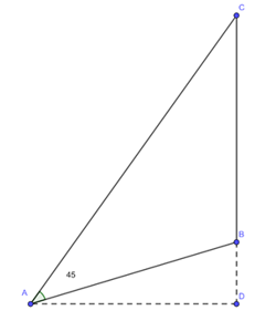 Trên sườn đồi, với độ dốc 16% (Độ dốc của sườn đồi được tính bằng tan của góc nhọn tạo bởi sườn đồi với phương nằm ngang (ảnh 1)