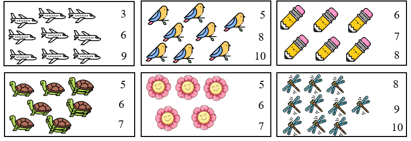 Khoanh vào số thích hợp.   (ảnh 1)