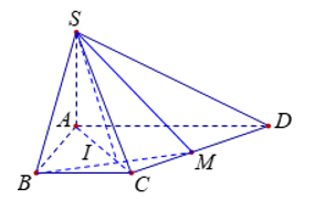 Cho hình chóp S.ABCD có đáy là hình thang ABCD (ảnh 1)