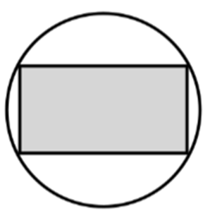 Người ta muốn thiết kế một vườn hoa hình chữ nhật nội tiếp trong một miếng đất hình tròn có đường kính bằng 100 m như hình vẽ (ảnh 1)