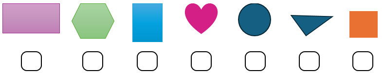 Điền dấu √ vào ô trống dưới các hình chữ nhật: (ảnh 1)