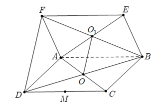 Cho hai hình bình hành ABCD và ABEF không cùng nằm trong một mặt phẳng. (ảnh 1)