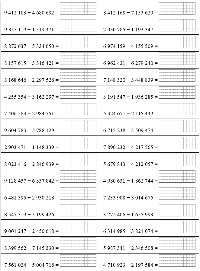 Phép trừ 9 412 183 − 4 680 692 = (ảnh 1)