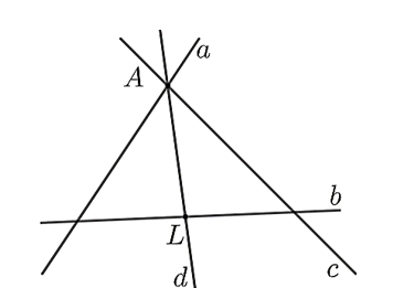 Cho hình vẽ: Gọi (m) là số đường thẳng đi qua điểm (A,;n) là số đường thẳng đi qua điểm (ảnh 1)