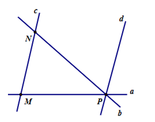 Cho hình vẽ sau: Hỏi có tất cả bao nhiêu đường thẳng chứa cả ba điểm \(M,\,\,N\) và \(P\)? (ảnh 1)