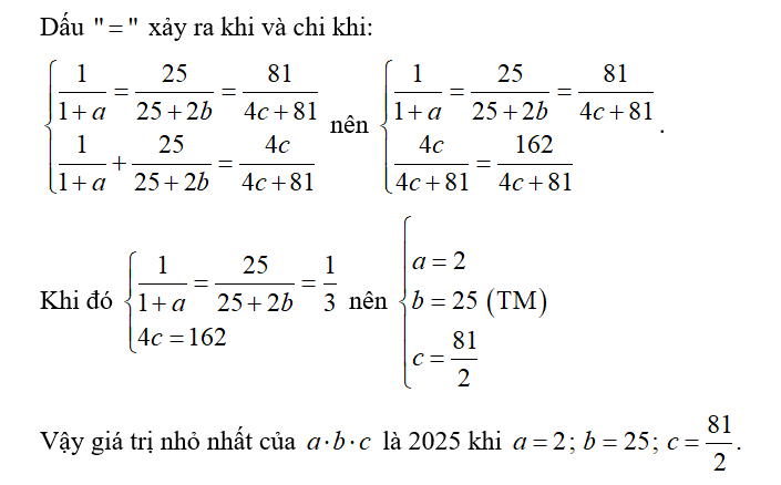 Cho ba số thực dương  thỏa mãn (ảnh 2)