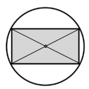 Người ta muốn thiết kế một vườn hoa hình chữ nhật nội tiếp trong một miếng đất hình tròn có đường kính bằng 100 m như hình vẽ (ảnh 2)