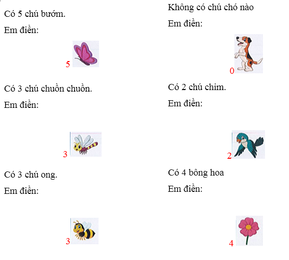  Bài tập cuối tuần Toán lớp 1 Kết nối tri thức Tuần 1 có đáp án (ảnh 2)