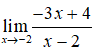 Trong bốn giới hạn sau đây, giới hạn nào bằng âm vô cùng?  (ảnh 2)