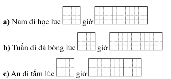 Điền số và “sáng, chiều, tối, đêm” thích hợp vào ô trống. (ảnh 2)