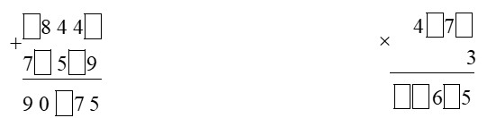 Điền số thích hợp vào ô trống. (1 điểm) (ảnh 1)