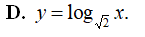 Hàm số nào dưới đây đồng biến trên tập xác định của nó? (ảnh 4)