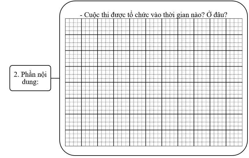 Đề bài số 4: Em hãy viết thông báo của lớp về việc đăng kí một cuộc thi cấp trường (cờ vua, chạy, nhảy xa, hát,...) nhân ngày Nhà giáo Việt Nam 20/11.   (ảnh 2)
